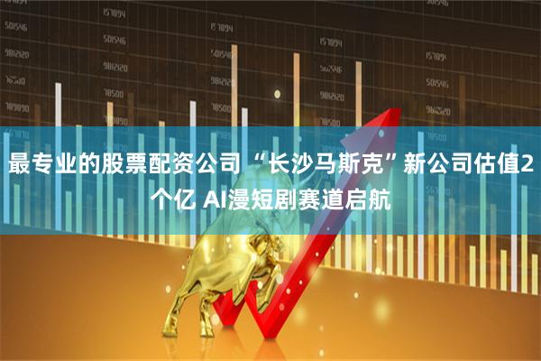 最专业的股票配资公司 “长沙马斯克”新公司估值2个亿 AI漫短剧赛道启航